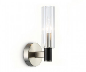 LH55507 SN/BK/CL сатин никель/черный/прозрачный E14 max 40W 120*100*250