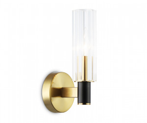 LH55517 BK/BS/CL черный/латунь/прозрачный E14 max 40W 120*100*250