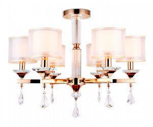 TR4535/6 GD/WH золото/белый E14/6 max 40W D700*560