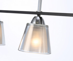 TR303244/4 BK/CH/SM/FR черный/хром/дымчатый/белый матовый E27*4 max 60W 870*120*780