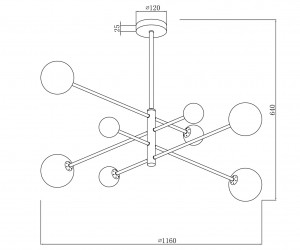 Потолочный светильник Freya FR5376CL-08B