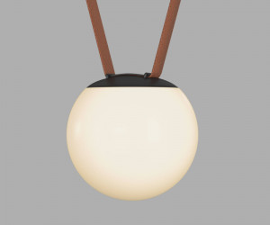 DK5551-BK Cветильник для трека-ремня Belty, серия Orb, со светодиодом, D150*H147мм, 48V DC, 10W, RA90, 120°, 3000K, IP20, белый, акрил