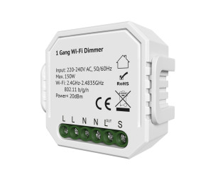 RL1003-DM/1 Одноканальное Wi-Fi реле-диммер 1 x 150 Вт