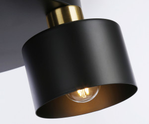 TR8121/3 BK/BS черный/латунь E27*3 max 40W D370*265