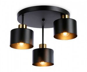 TR8121/3 BK/BS черный/латунь E27*3 max 40W D370*265