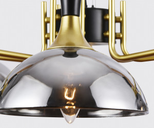 TR9082/5 BK/GD/SM черный/золото/дымчатый E27/5 max 40W D750*750