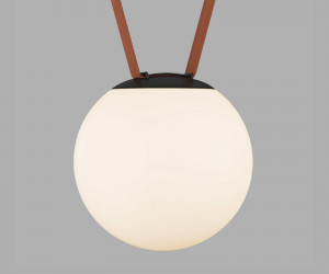 DK5553-BK Cветильник для трека-ремня Belty, серия Orb, со светодиодом, D180*H181мм, 48V DC, 10W, RA90, 120°, 3000K, IP20, белый, акрил