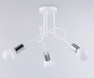 TR80414/3 WH/CH белый/хром E27/3 max 60W D670*370