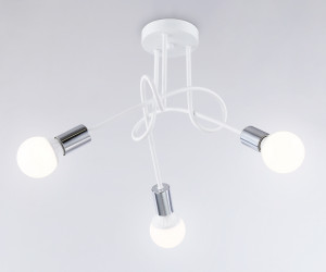 TR80414/3 WH/CH белый/хром E27/3 max 60W D670*370