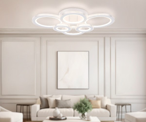 FA8874/4+2 WH белый 3000K-6400K 76W 800*570*165 (ПДУ ИК)