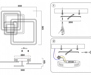 FA862 WH белый 79W 505*470*95 (ПДУ РАДИО 2.4)