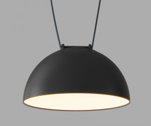 DK5561-BK Cветильник для трека-ремня Belty, серия Flow со светодиодом, D220*H117мм, 48V DC, 24W, RA90, 120°, 3000K, IP20, черный, алюминий