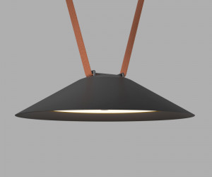 DK5565-BK Cветильник для трека-ремня Belty, серия Flow, со светодиодом, D300*H71мм, 48V DC, 20W, RA90, 120°, 3000K, IP20, черный, алюминий