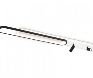 FL5111/2+2 WH/BK белый/черный 92W 3000K/4200K/6400K+4200K 1200*120*110 (ПДУ ИК)