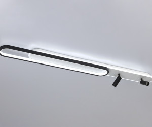 FL5111/2+2 WH/BK белый/черный 92W 3000K/4200K/6400K+4200K 1200*120*110 (ПДУ ИК)