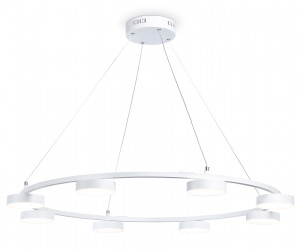 FL51761/1+8 WH белый 3000K/4200K/6400K 67W D1000*1000 (ПДУ ИК)