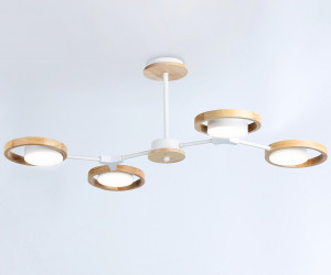 FL51609/4 WH/LW белый/светлое дерево 3000K/4200K/6400K 28W 825*530*285 (Без ПДУ)