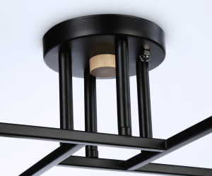 TR9497/4 BK/FR черный/белый матовый E27/4 max 40W D495*280