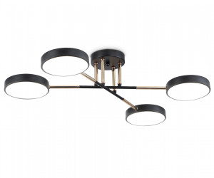 FL516332/4 BK/FGD черный/золото 72W 3000-6000K 610*410*140 (без ПДУ)