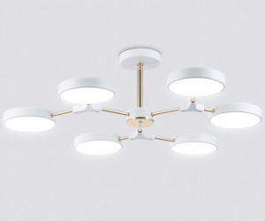 FL516333/6 WH/FGD белый/золото 108W 3000-6000K D780*210 (без ПДУ)