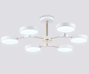 FL516333/6 WH/FGD белый/золото 108W 3000-6000K D780*210 (без ПДУ)