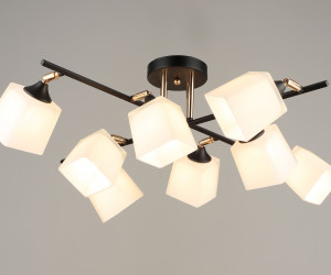 Потолочная люстра SL6886-8 BK+GD 000080214