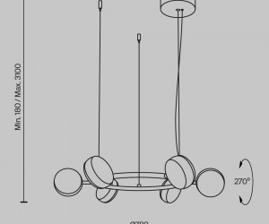 Подвесной светильник Maytoni MOD299PL-L60BC3K