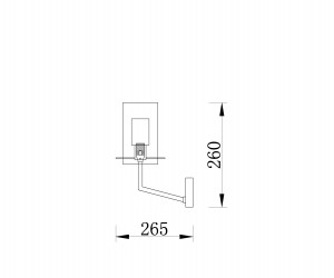 Настенный светильник (бра) Freya FR5206WL-01FG