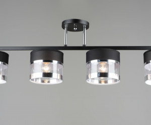 Потолочная люстра SL7996-4 BK+CR 000060451