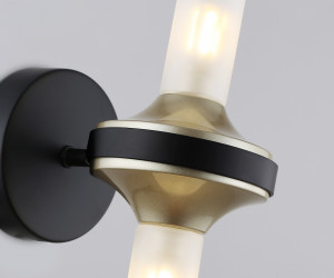 LH55355/2 BK/CGD/CL черный/золото/прозрачный G9/2 max 30W 150*100*320