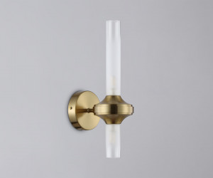 LH55362/2 BS/CL латунь/прозрачный G9/2 max 30W 150*100*320