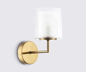 LH56015 BS/FR латунь/белый матовый E14 max 40W 190*120*220