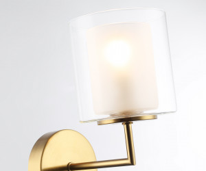 LH56015 BS/FR латунь/белый матовый E14 max 40W 190*120*220