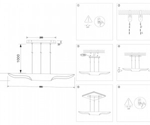 TN5157/2 BK черный E27/2 max 40W 600*60*1100