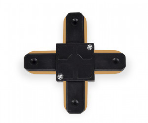 GL7083 BK черный коннектор Х-образный однофазный для соединения трековых шинопроводов