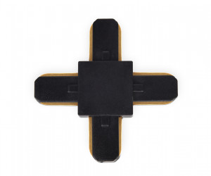 GL7083 BK черный коннектор Х-образный однофазный для соединения трековых шинопроводов