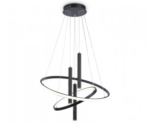 FL5372/2+3 BK черный 93W 3000K/4200K/6400K+4200K D600/400*1200 (ПДУ ИК)