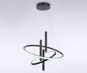 FL5372/2+3 BK черный 93W 3000K/4200K/6400K+4200K D600/400*1200 (ПДУ ИК)