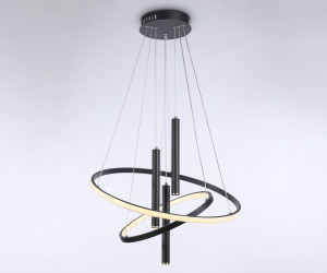 FL5372/2+3 BK черный 93W 3000K/4200K/6400K+4200K D600/400*1200 (ПДУ ИК)