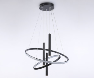 FL5372/2+3 BK черный 93W 3000K/4200K/6400K+4200K D600/400*1200 (ПДУ ИК)