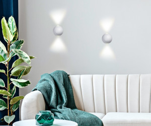 FW130 WH/S белый/песок LED 3000K 10W D100*100