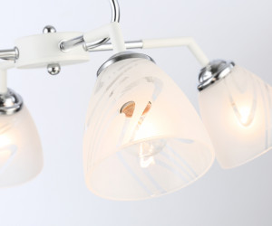 TR303291/4 WH/CH/FR белый/хром/белый матовый E27*4 max 60W D590*380