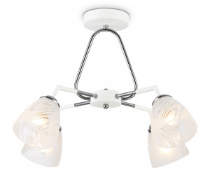 TR303291/4 WH/CH/FR белый/хром/белый матовый E27*4 max 60W D590*380