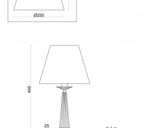 Настольный светильник Freya FR2027TL-01BS