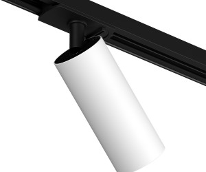 DK6060-BW+BK Трековый светильник IP 20, 15 Вт, GU10, черный с белым, алюминий