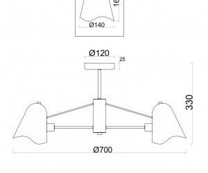 Люстра Freya FR5037PL-05S