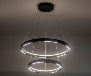 FL5865/2 BK черный 45W 3000K/4200K/6400K D600/400*830 (без ПДУ)