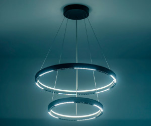 FL5865/2 BK черный 45W 3000K/4200K/6400K D600/400*830 (без ПДУ)