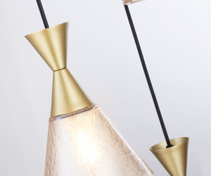 TR3175/3 BK/GD черный/золото E27/3 max 60W D360*1000