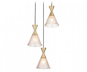 TR3175/3 BK/GD черный/золото E27/3 max 60W D360*1000